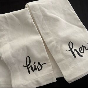 Kate Spade New York 2-Pc. His & Hers Napkins cotton